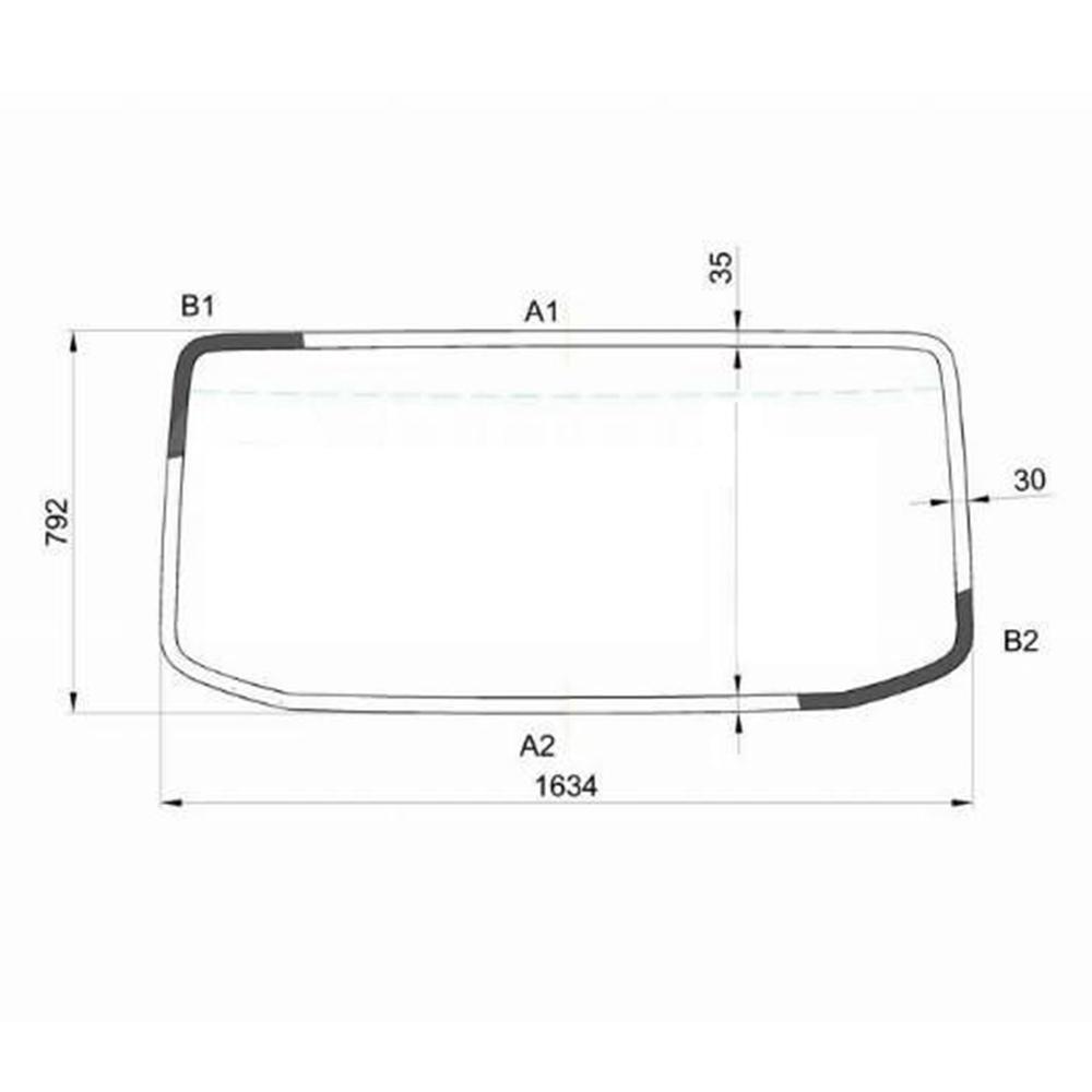 Стекло лобовое Isuzu NLR / NMR85 4JJ1 Е-4/5 | Kmk Glass